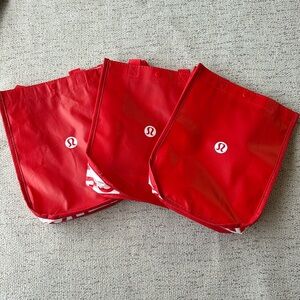 PACK OF 3 Lululemon small tote bags!!